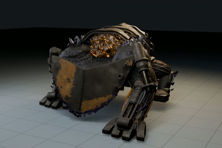 Apex Crusher, armored crystal-backed boss creature.