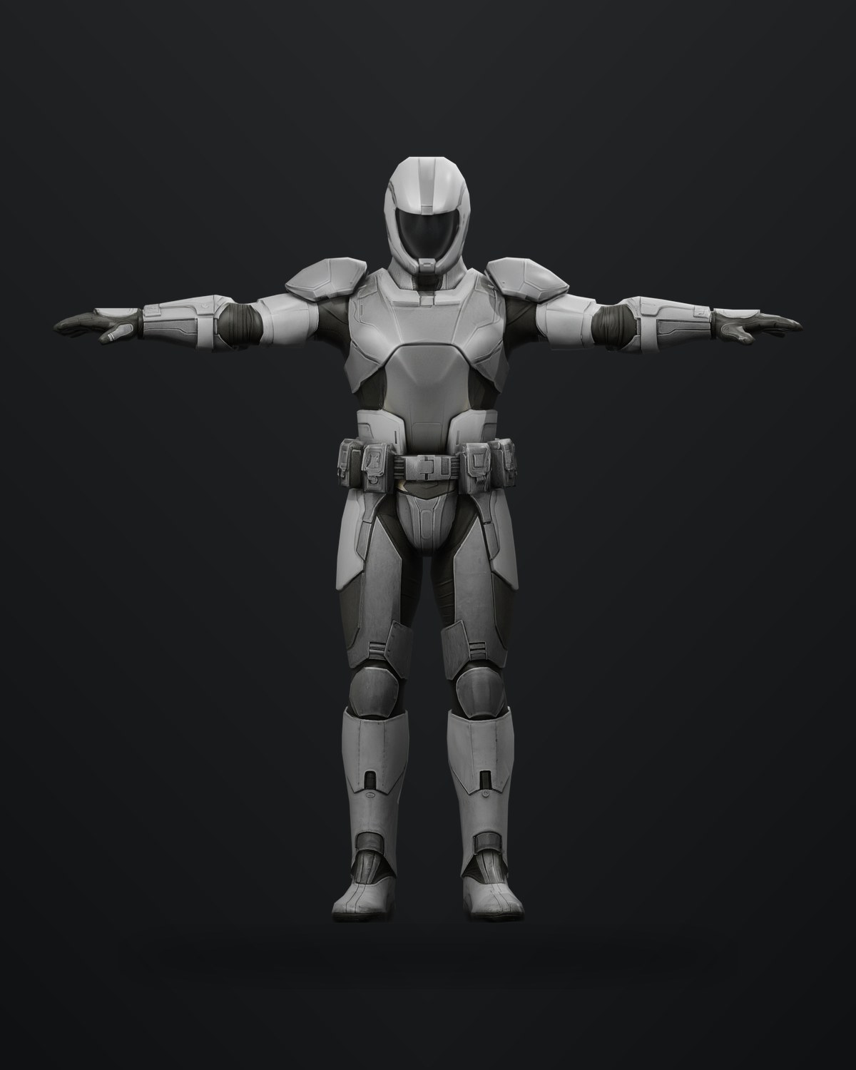 Heavy Sith trooper character render.