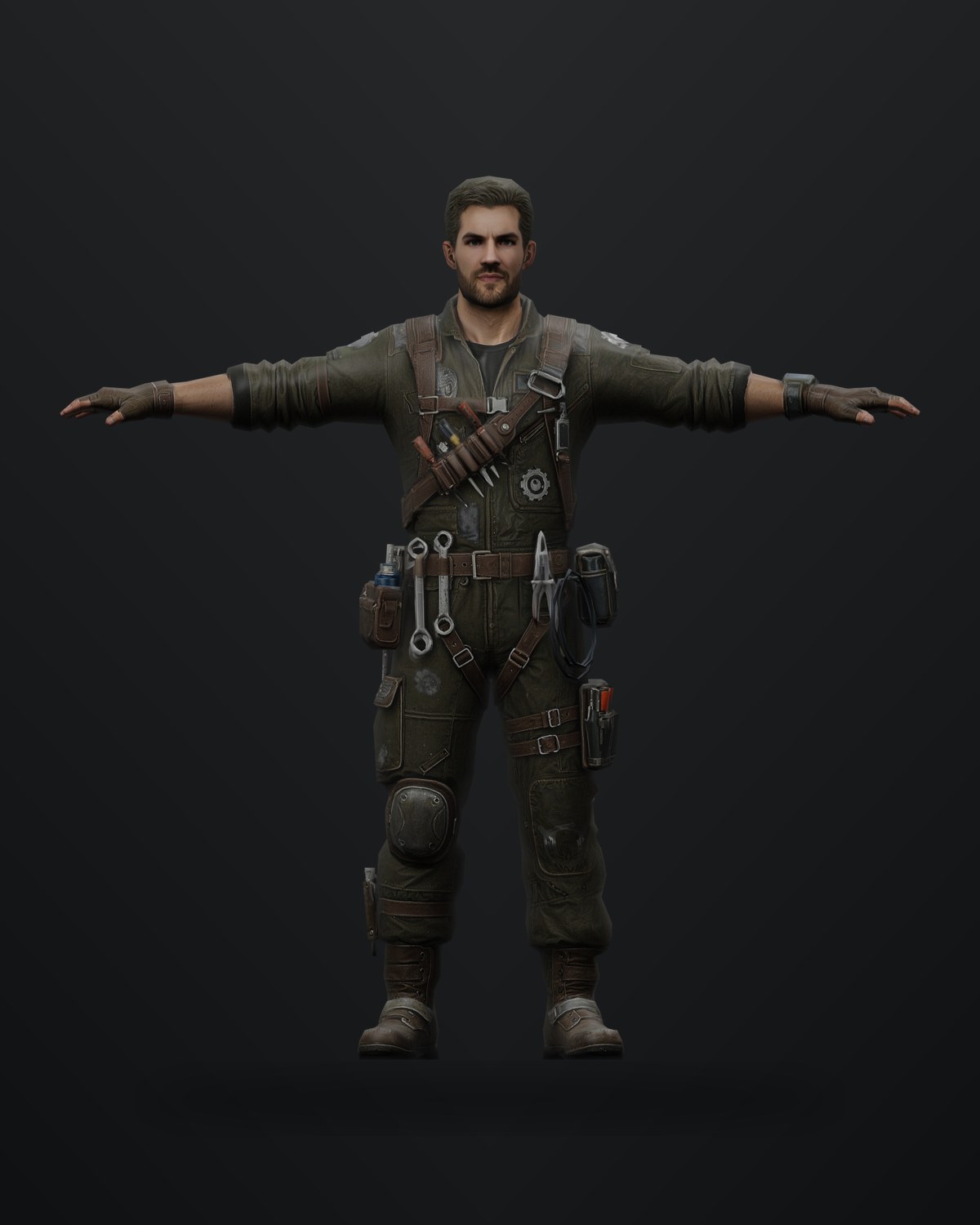 Mechanic character render.