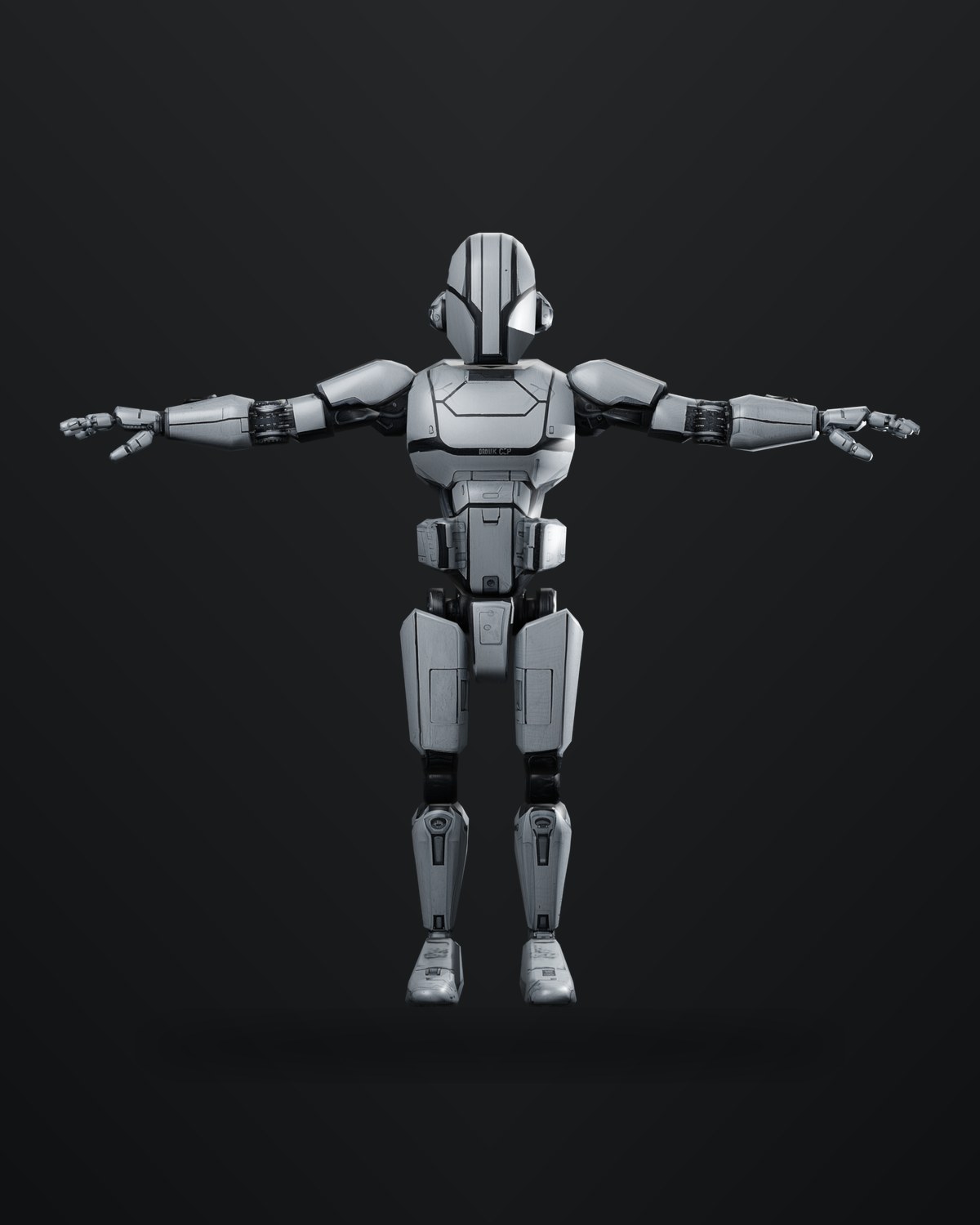 War droid character render.