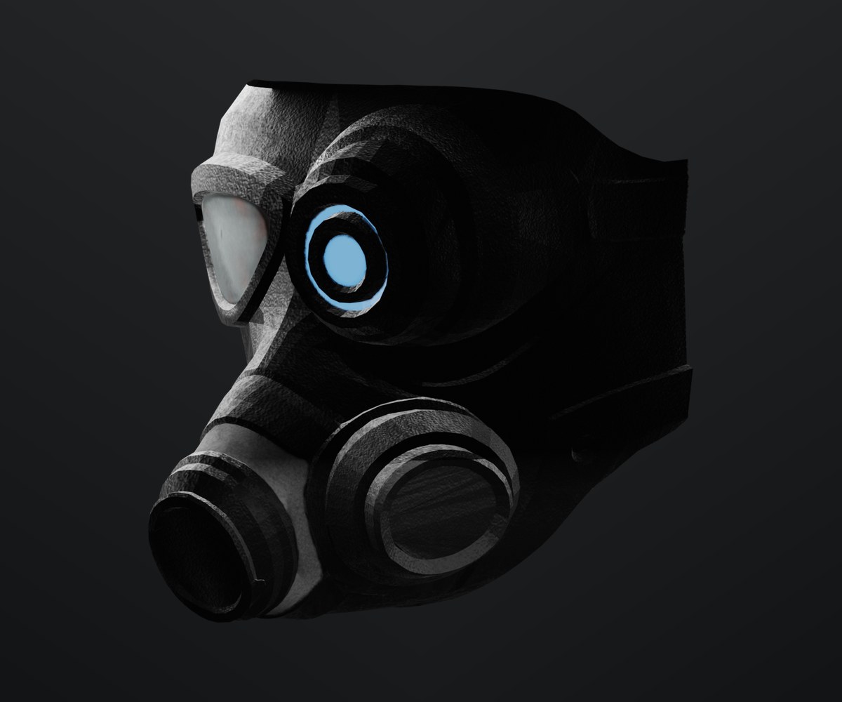 Gas mask prop render.