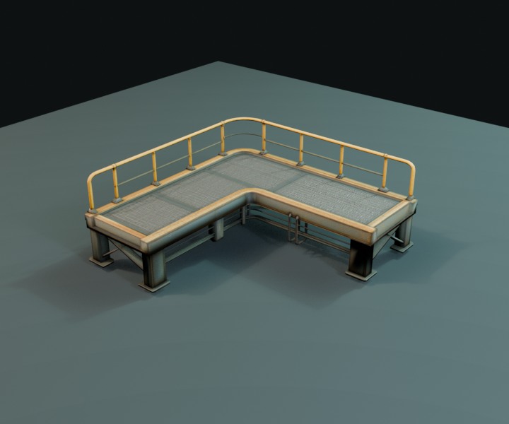 90 Degree Catwalk prop render.