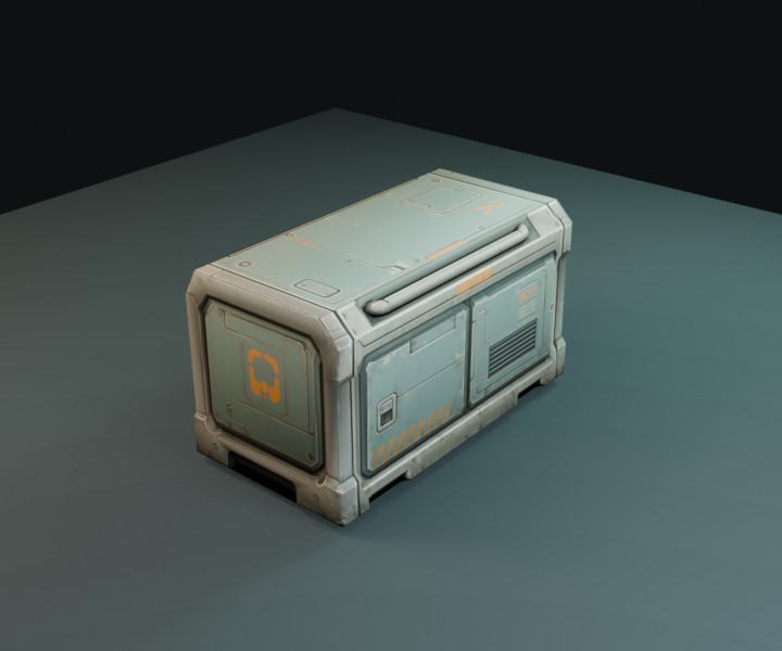 Cargo Container prop render.