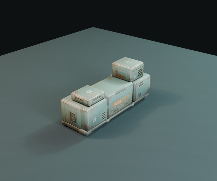 Crates prop render.