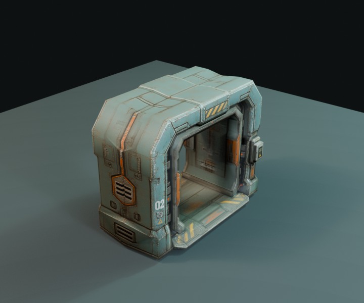 Doorway prop render.