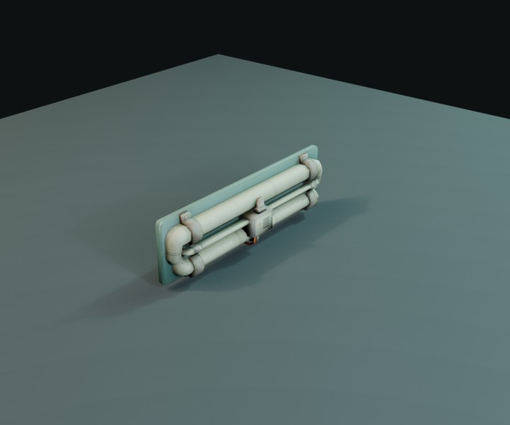 Horizontal Pipes prop render.