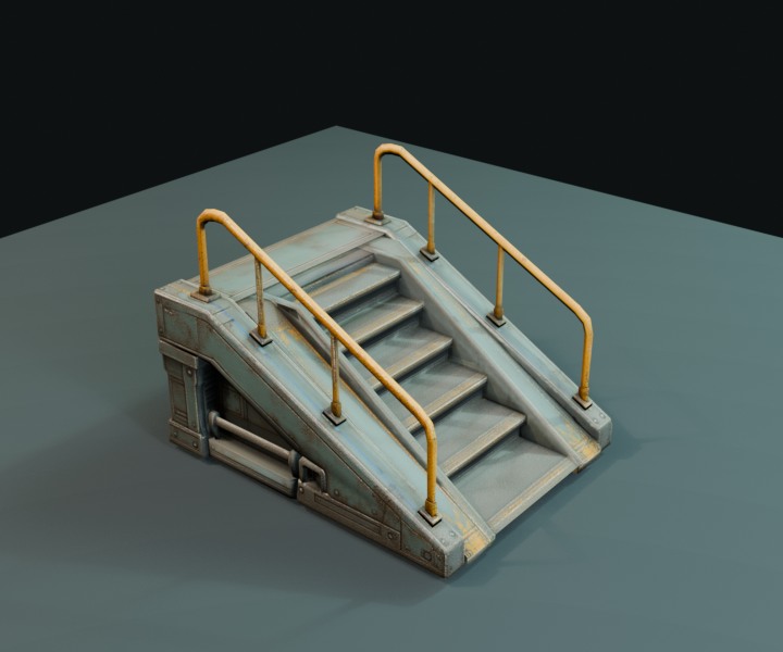 Stairway Ramp prop render.
