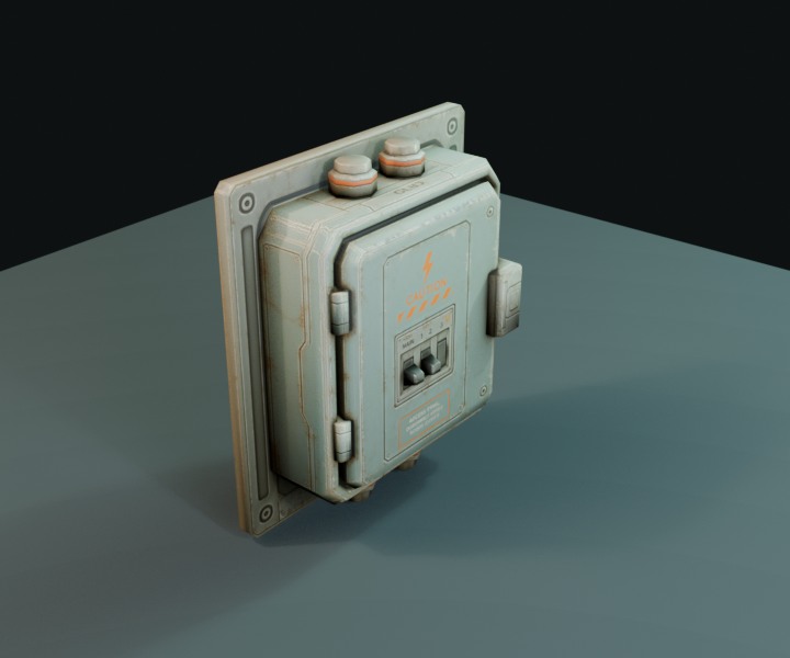 Wall Electric Junction prop render.