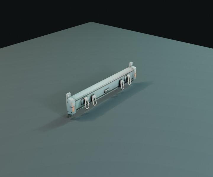 Wall Hooks prop render.