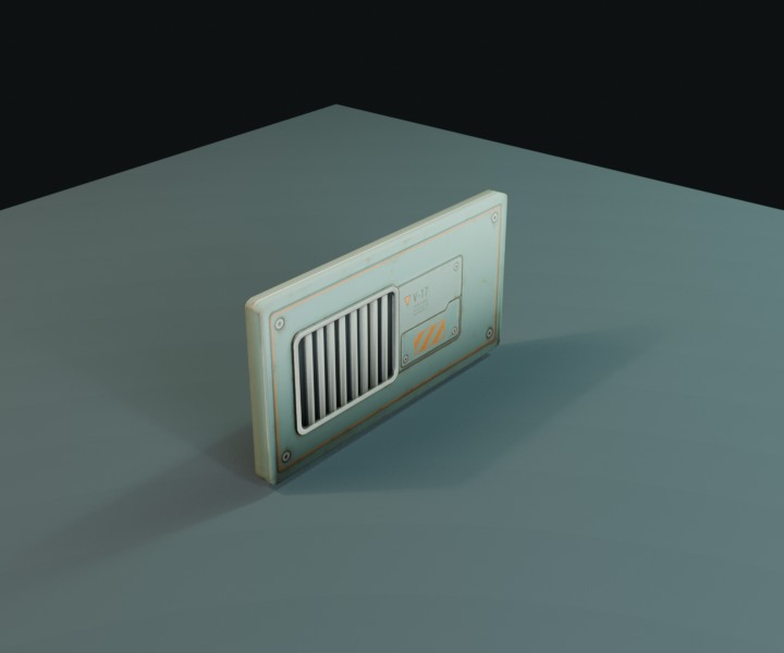 Wall Vent prop render.