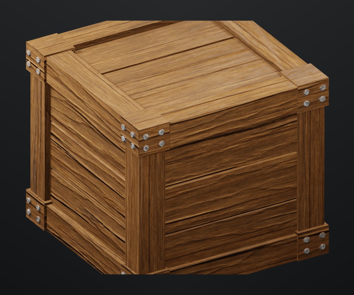 Supply crate prop render.
