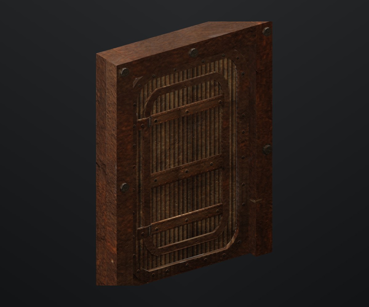 Vault door prop render.